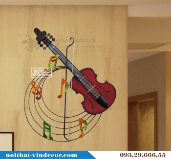 Đồ decor treo tường đàn guitar DTBB 003