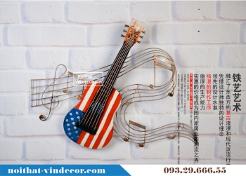 Đồ trang trí treo tường đàn guitar DTBB 001