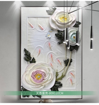 Tranh trang trí 3D hoa nghệ thuật TDA 008